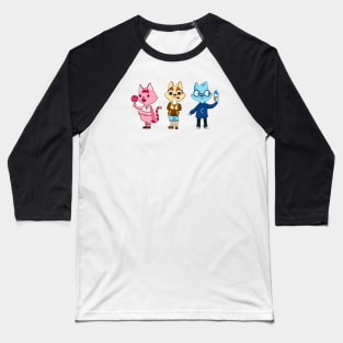 Sweet treats and cats cartoon design Baseball T-Shirt